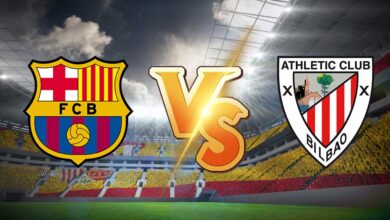 مشاهدة مباراة أتلتيك بلباو و برشلونة بث مباشر