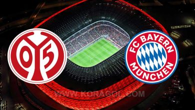 مشاهدة مباراة ماينز 05 و بايرن ميونخ بث مباشر