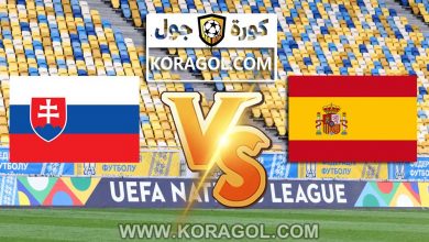 سلوفاكيا و اسبانيا بث مباشر