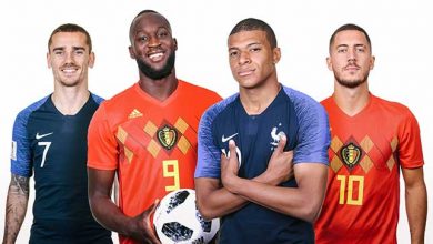 تشكيلة فرنسا و بلجيكا