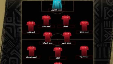 تشكيلة مصر امام الجابون