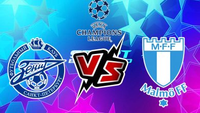 مالمو و زينيت سانت بطرسبرغ بث مباشر