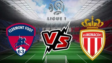موناكو و كليرمون فوت بث مباشر