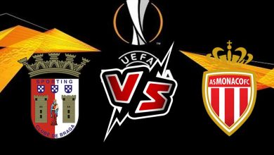 موناكو و سبورتينغ براغا بث مباشر