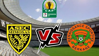 نهضة بركان و أسيك ميموزا بث مباشر