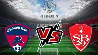 ستاد بريست 29 و كليرمون فوت 63 بث مباشر