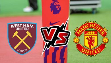مانشستر يونايتد و وست هام يونايتد بث مباشر
